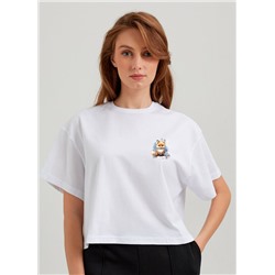 Футболки DEA MIA ФУТБОЛКА ЖЕНСКАЯ 5619 OVERSIZE CROP T-SHIRT