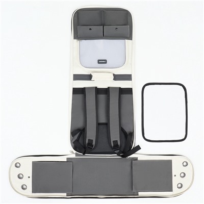 Рюкзак-переноска для животных, 39×40×25 см, серый