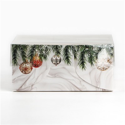 Коробка для капкейка «Счастливого Нового года!», 16×16×7.5 см