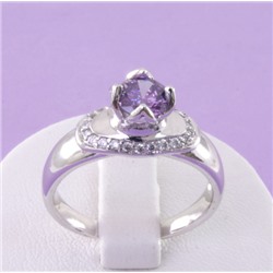 Кольцо покрытие родий H01-1838 размер 19