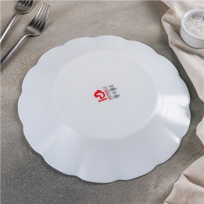 Тарелка обеденная Доляна «Летняя романтика», d=25,4 см, стеклокерамика