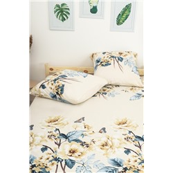 Наволочка перкаль Букет пионов