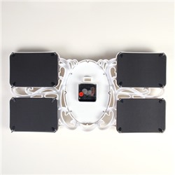 Фоторамка коллаж с часами 52х27 см / 082 /уп 18/ 4 фото