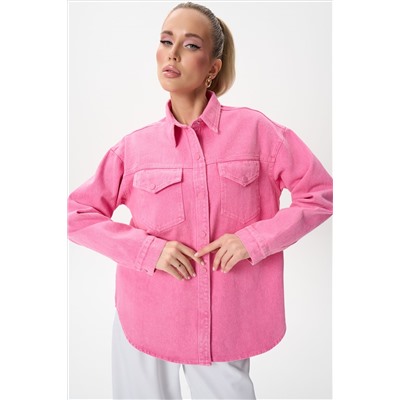 Рубашка Мишель (малиновый)