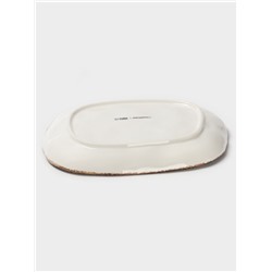 Блюдо для подачи Magistro Alpine Frost, 23×21×2.5, фарфор, белое