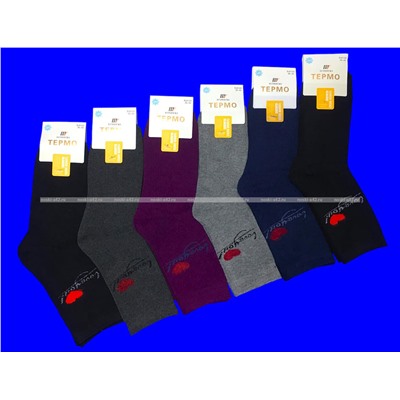 Ecosoks термоноски женские внутри махра "Love you" арт. 6124