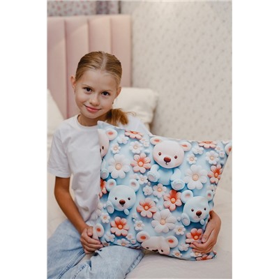 Наволочка декоративная декоративная 1 шт 3D эффект НАТАЛИ, 1209565