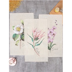 Набор полотенец Этель «Цветочное настроение» 45×70 см - 3 шт., репс 167 г/м², хлопок