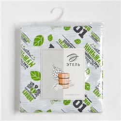 Простыня вафельная для бани «Герой бани», 150×180 см, хлопок 100%