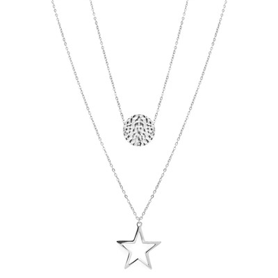 Колье из серебра без вставки, Ю-55123р