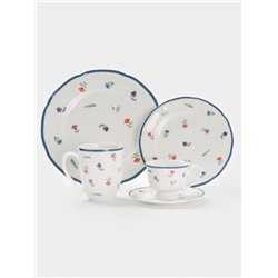 Салатник Доляна «Романс», d=14.1 см, костяной фарфор, белый