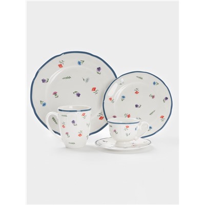 Салатник Доляна «Романс», d=14.1 см, костяной фарфор, белый