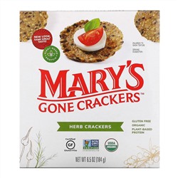 Mary's Gone Crackers, крекеры с травами, 184 г (6,5 унции)