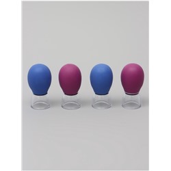 Набор вакуумных банок для массажа, 4 шт., d=2.5 см