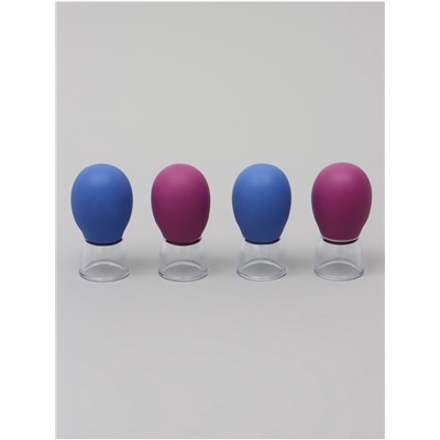 Набор вакуумных банок для массажа, 4 шт., d=2.5 см