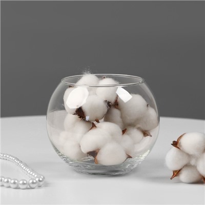 Ваза «Шаровая», 800 мл, d=9 см,10×10 см, стекло, прозрачная