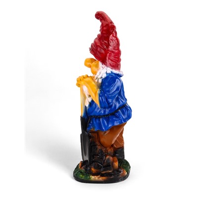 Садовая фигура из гипса «Гном с черепахой», 30×31×72 см