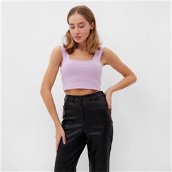 Топ женский MINAKU: Basic line, лавандовый, размер 48