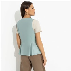 Жилет приталенного силуэта, Стильное комьюнити (мята)