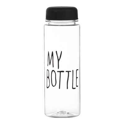 Бутылка для воды My bottle, 500 мл, 19×6 см, мешок в комплекте, МИКС
