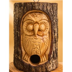 Скворечник «Сова», 14×14×22 см, дерево джампинис