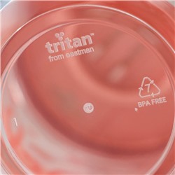 Стакан с крышкой Renga Fresh, 600 мл, 9.8×9.8×16 см, тритан, МИКС