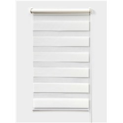 Штора рулонная 50×160 см «День и Ночь», по полотну 46×160 см, белая