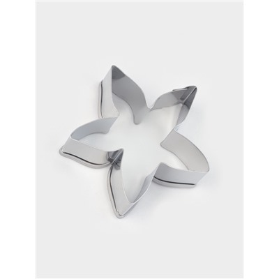 Формы для печенья «Лепестки розы», набор 4 шт., металл, серебристые