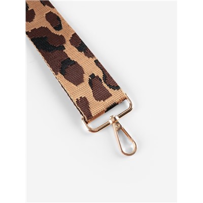 Ручка для сумки «Орнамент леопард», стропа, с карабинами, 139 ± 3×3.8 см, цвет коричневый