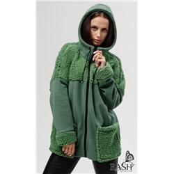 Толстовка женская флис "Изумруд"