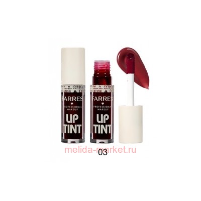 Farres Тинт для губ с гиалуроновой кислотой  тон 02 спелая вишня 6 г 7210