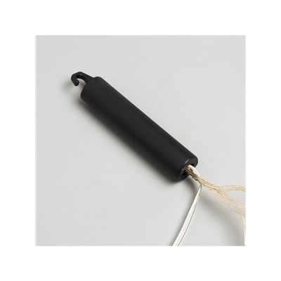 Гирлянда «Конский хвост» 10 нитей по 2 м, IP20, серебристая нить, 200 LED, свечение белое, 12 В