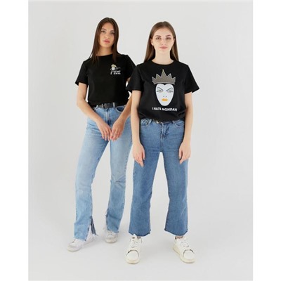 Футболка Hate Mondays, «Злодейки», черный