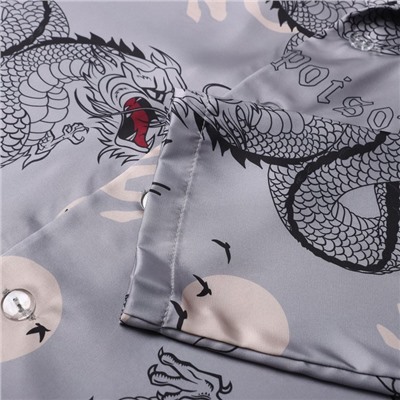 Пижама женская (рубашка, брюки) KAFTAN «Дракон», размер 48-50, серая