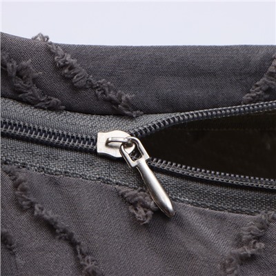 Наволочка декоративная «Этель» ромб 42×42 см, цвет серый