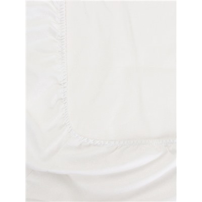 Простыня на резинке 1.5-спальная SL Home Natural color, 140×200+30 см, сатин