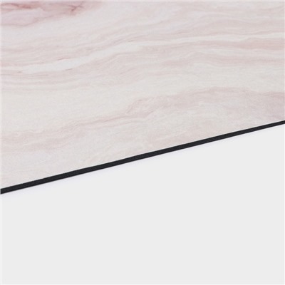 Коврик для дома Доляна «Мрамор», влаговпитывающий, 49×79 см, розовый