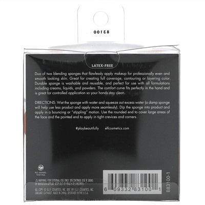 E.L.F., Blending Sponge Duo, 2 Sponges