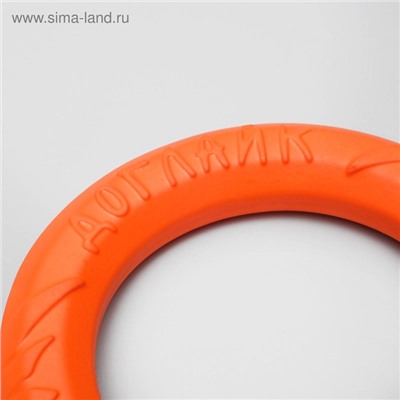 Кольцо «ДогЛайк» d=2614, 8-мигранное, малое, d=20 см, оранжевое