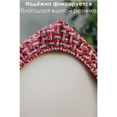 Чехол на стул 2 шт Плетенка черный НАТАЛИ, 1212931