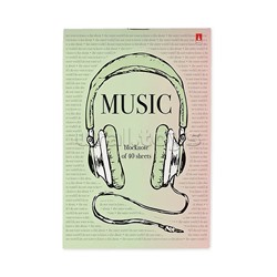 Блокнот А6 40 л. "Soundmania" 4 вида