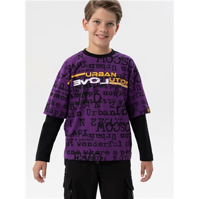 Джемпер трикотажный для мальчиков (футболка с длинными рукавами)