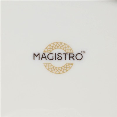Тортовница Magistro Kingdom, 30.5×9.5 см, фарфор, белая