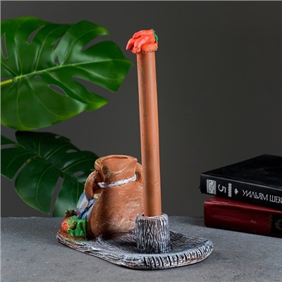 Держатель для бумажного полотенца "Амфора и перцы" 20х12х11см