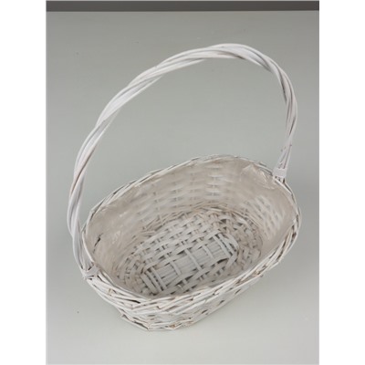 Корзина плетёная Decatur, ива, белый