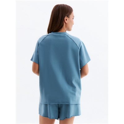 Костюм женский (майка, шорты) MINAKU: Casual Collection, цвет пепельный, размер 42