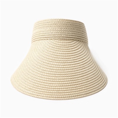 Козырёк женский MINAKU, бежевый, размер 58, целлюлоза