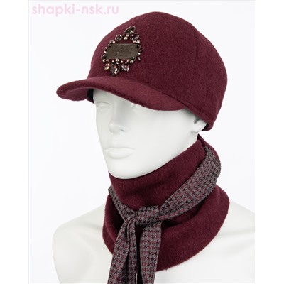 Дана стразы Комплект (бейсболка+бактус) (57-59)