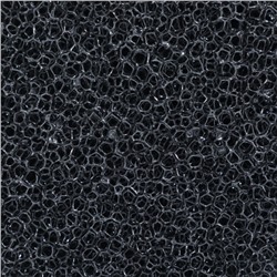Губка круглая № 3, среднепористая 30 PPI, 8×8×10 см, черная