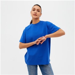 Футболка женская MINAKU OVERSIZE FIT, цвет электрик, размер 42